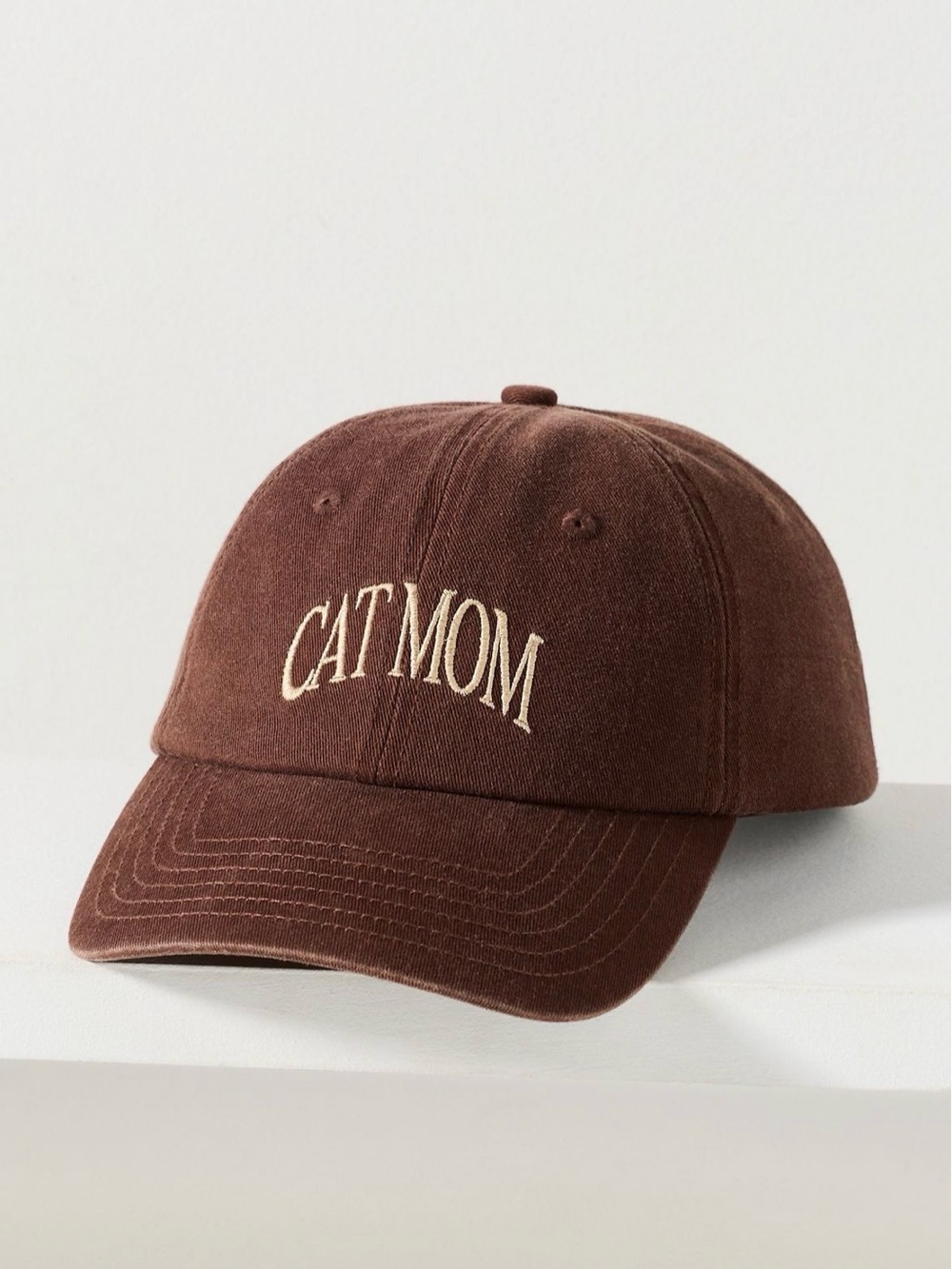 Anthropologie Cat Mom Mother Baseball Cap